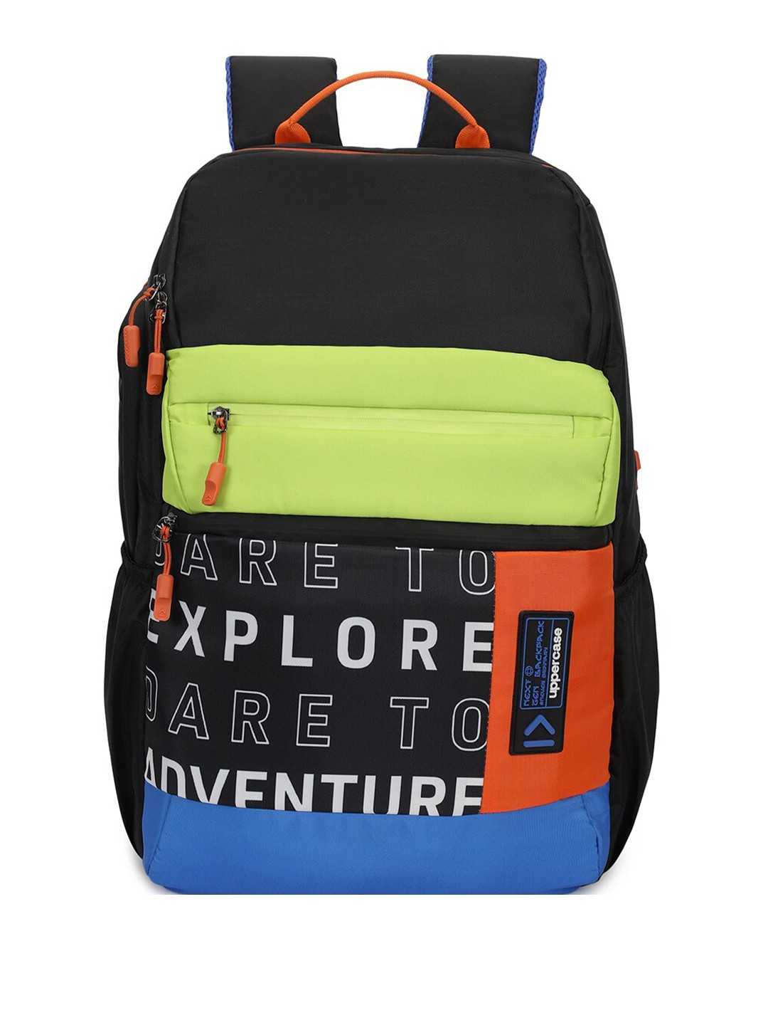 

uppercase Kids Campus Typography Backpack, Black
