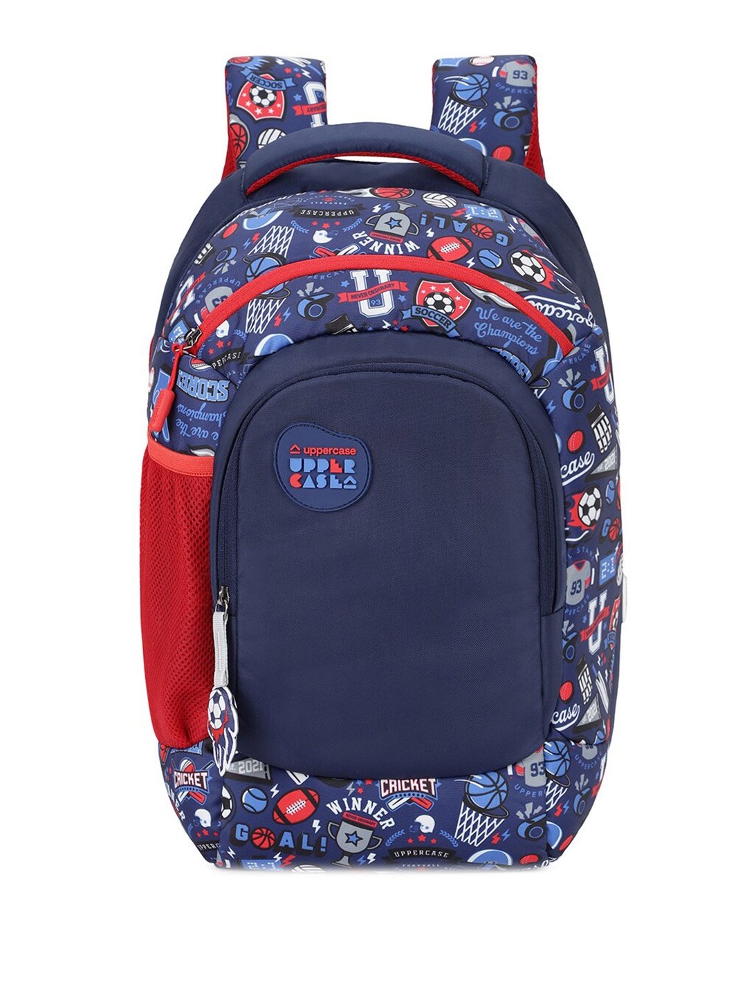 

uppercase Sprout 01 Kids Graphic Printed Backpack, Navy blue