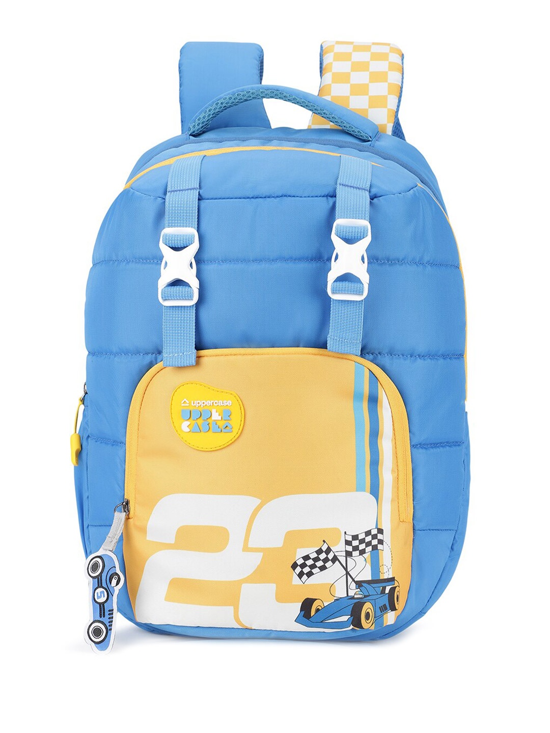 

uppercase Kids Typography Printed Backpack, Blue