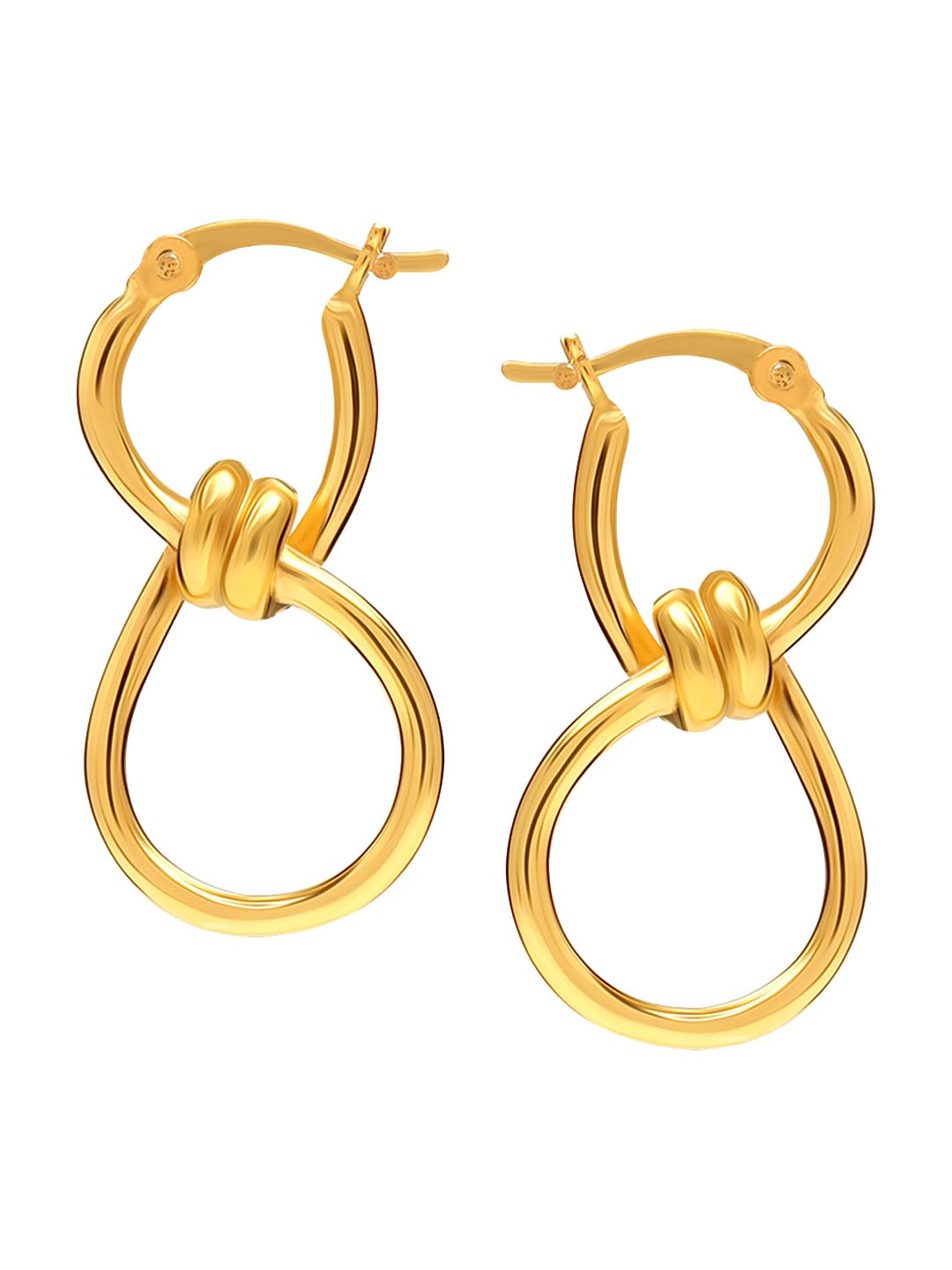 

LeCalla 925 Sterling Silver BIS Hallmarked 14K Gold-Plated Contemporary Drop Earrings