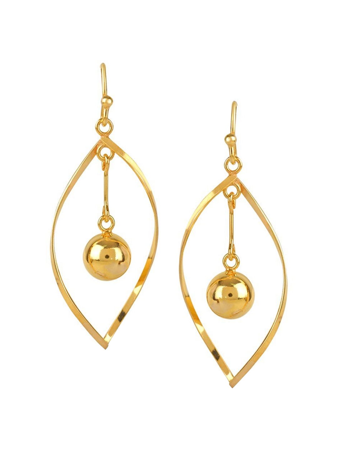 

LeCalla 925 Sterling Silver 14KT Gold Plated Hanging Ball Drop Earrings