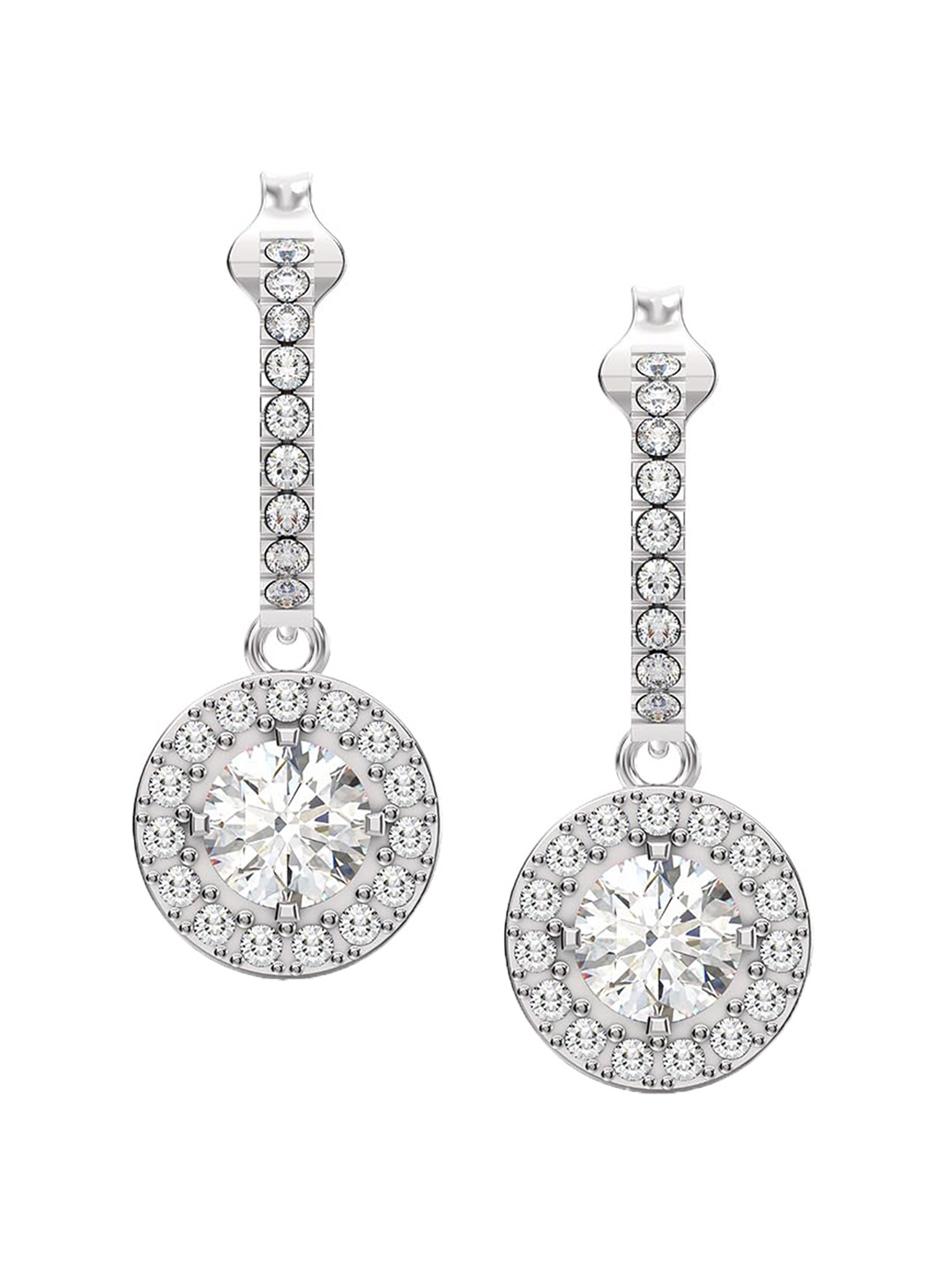 

LeCalla 925 Sterling Silver Plated Contemporary Drop Earrings