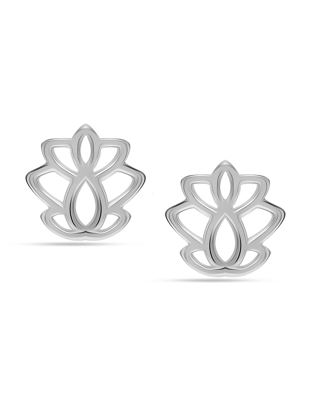 

LeCalla 925 Sterling Silver Rhodium Plated Contemporary Stud Earrings