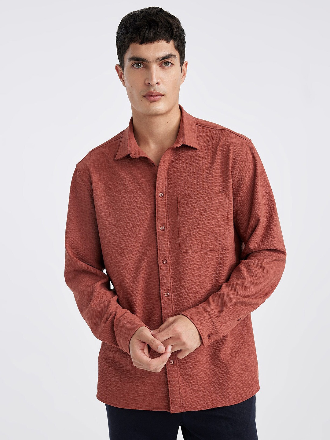 

DeFacto Casual Shirt, Brown