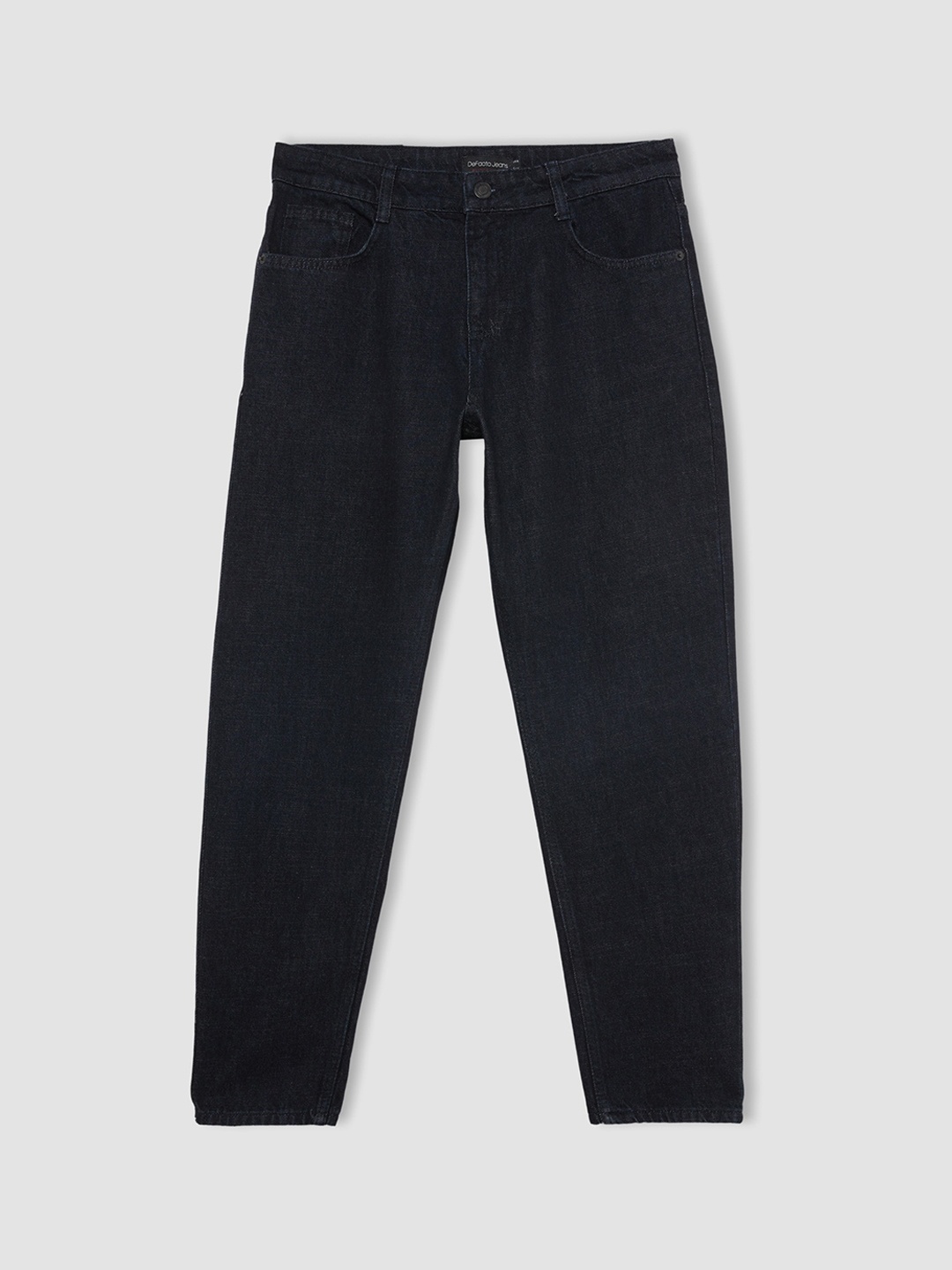 

DeFacto Men Mid-Rise Cotton Jeans, Black