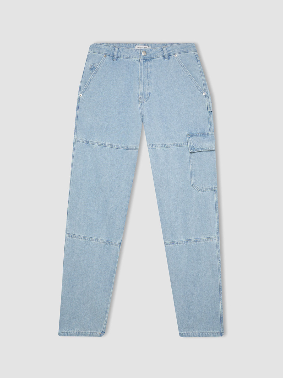 

DeFacto Men Mid-Rise Cargos Jeans, Blue