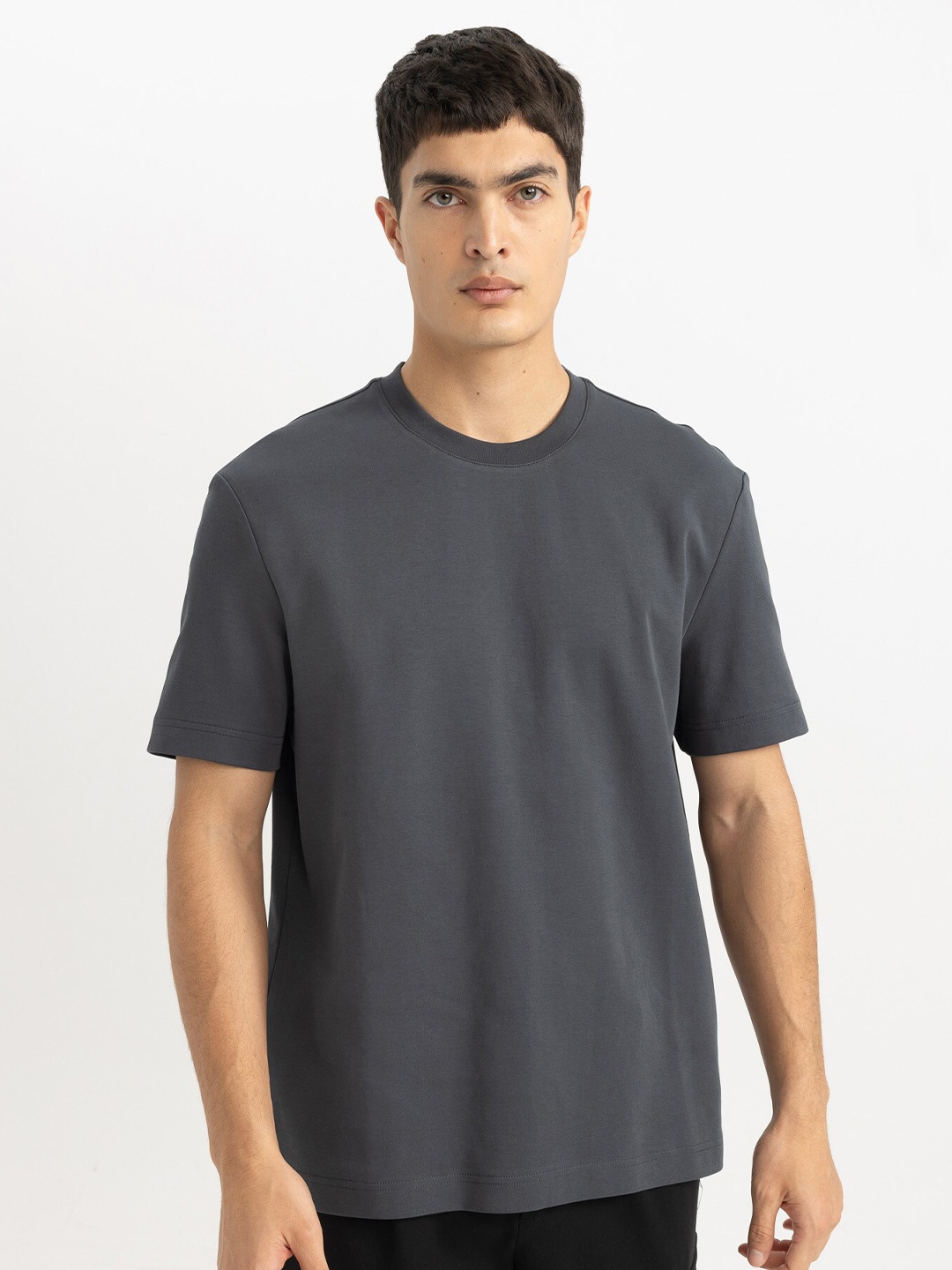 

DeFacto Pure Cotton Casual T-shirt, Grey