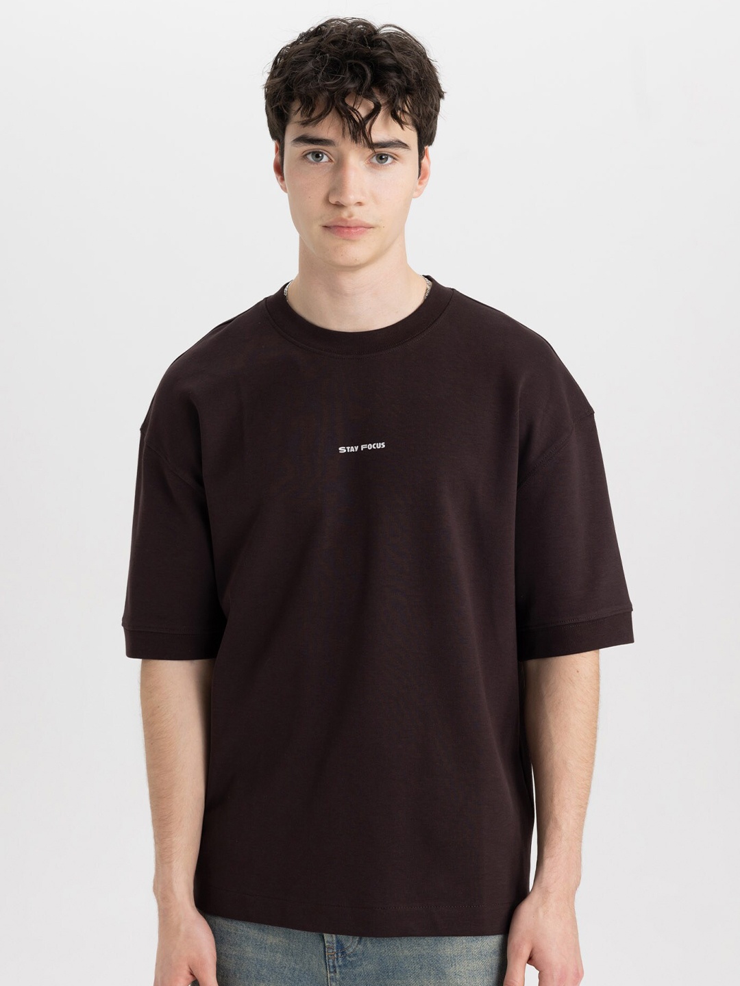 

DeFacto Drop Shoulder Sleeves T-shirt, Na