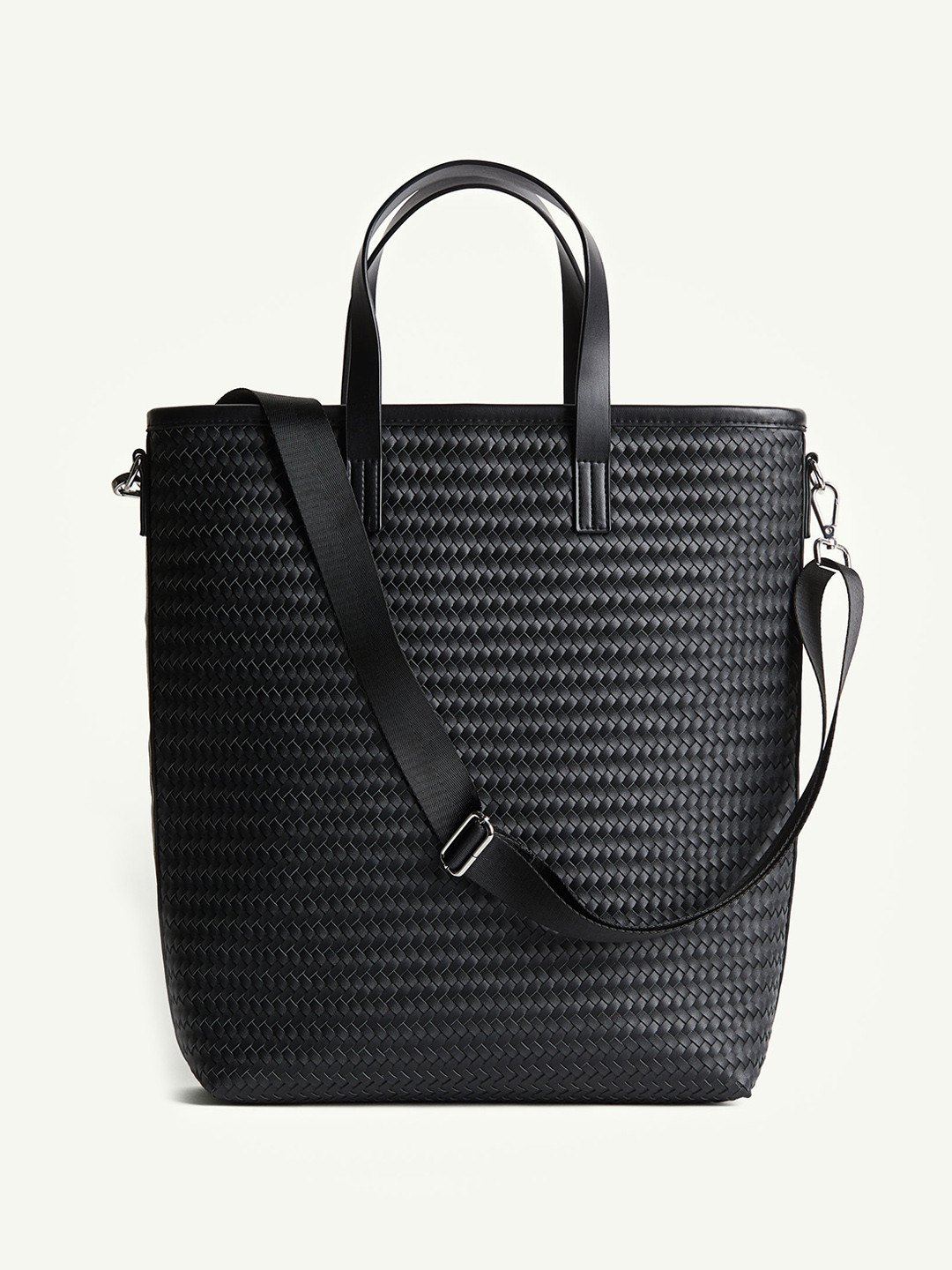 

H&M Men Braided Shopper, Black