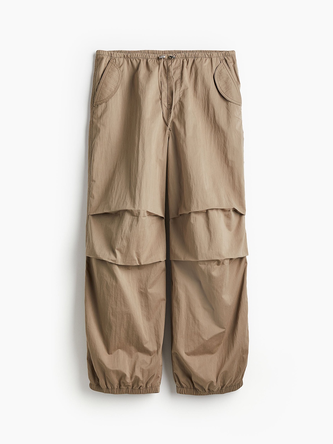 

H&M Women Parachute Trousers, Beige