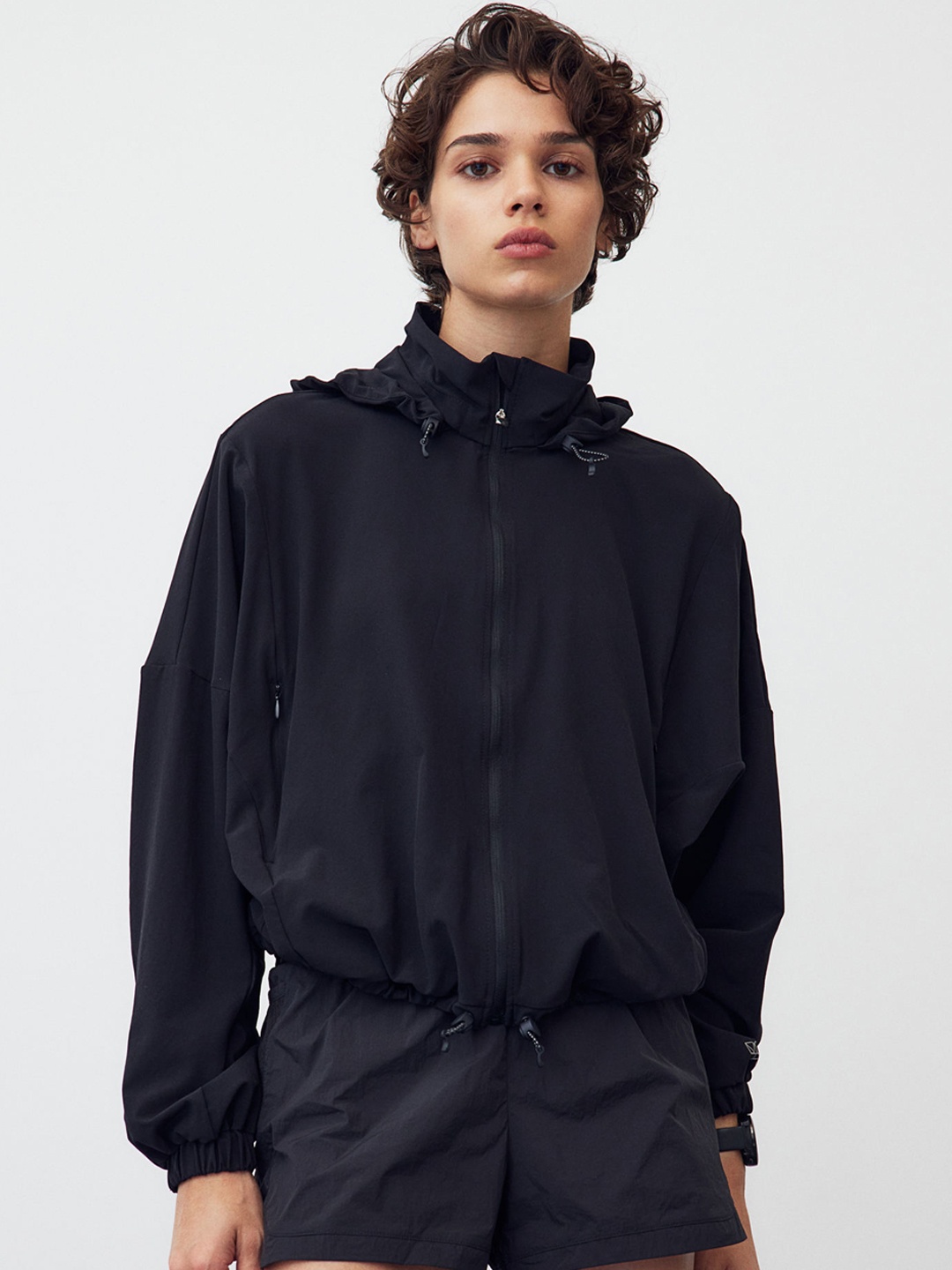

H&M DryMove Windproof Sports Jacket, Black