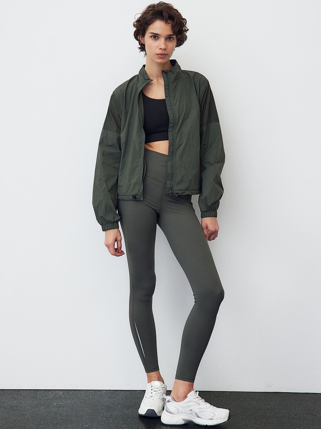 

H&M DryMove Running Jacket, Green