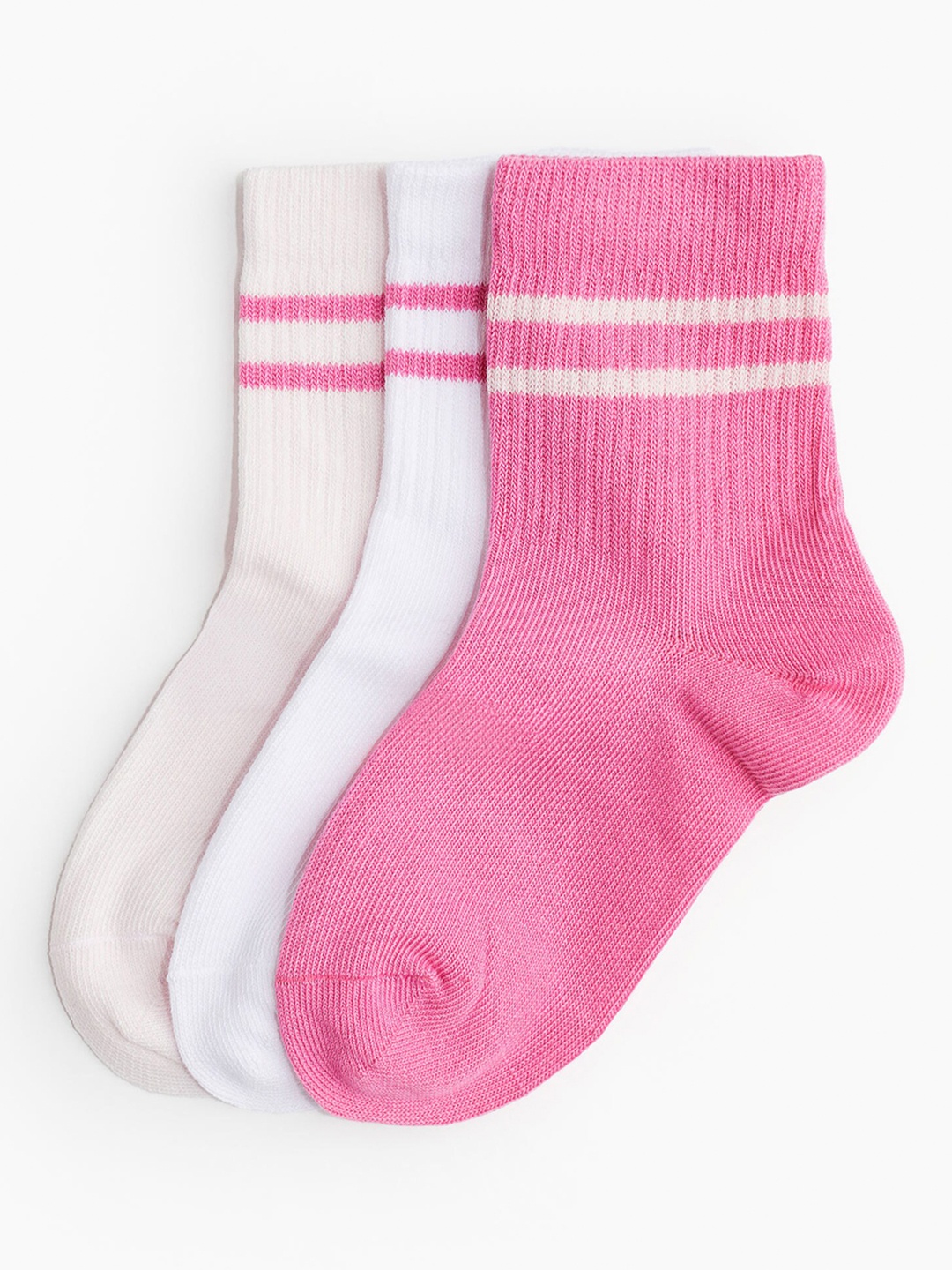 

H&M Boys 3-Pack DryMove Sports Socks, Pink