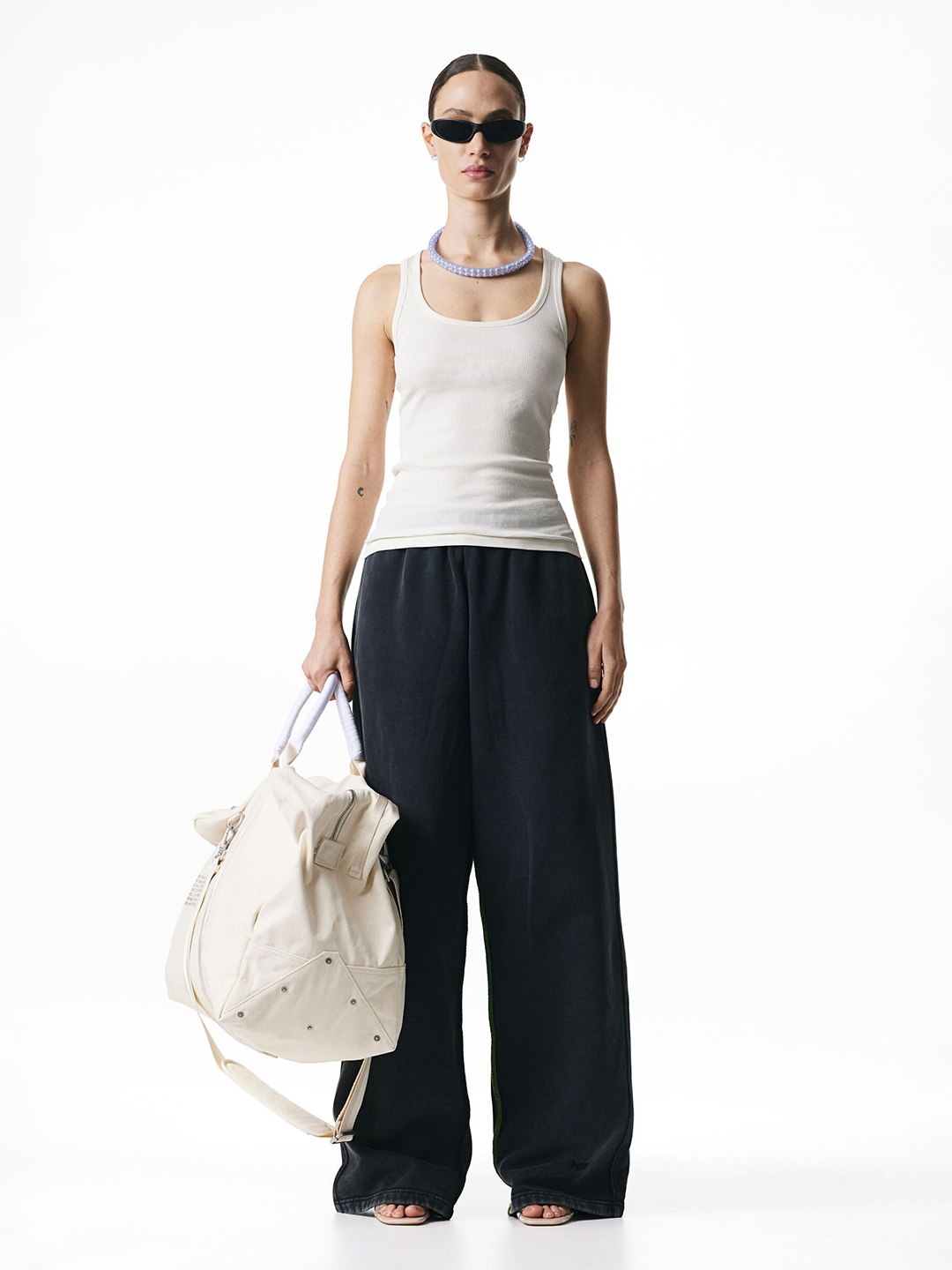 

H&M Ribbed Vest Top, White