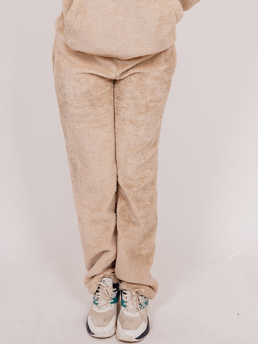 

BURGER BAE Women Pure Cotton Track Pant, Beige