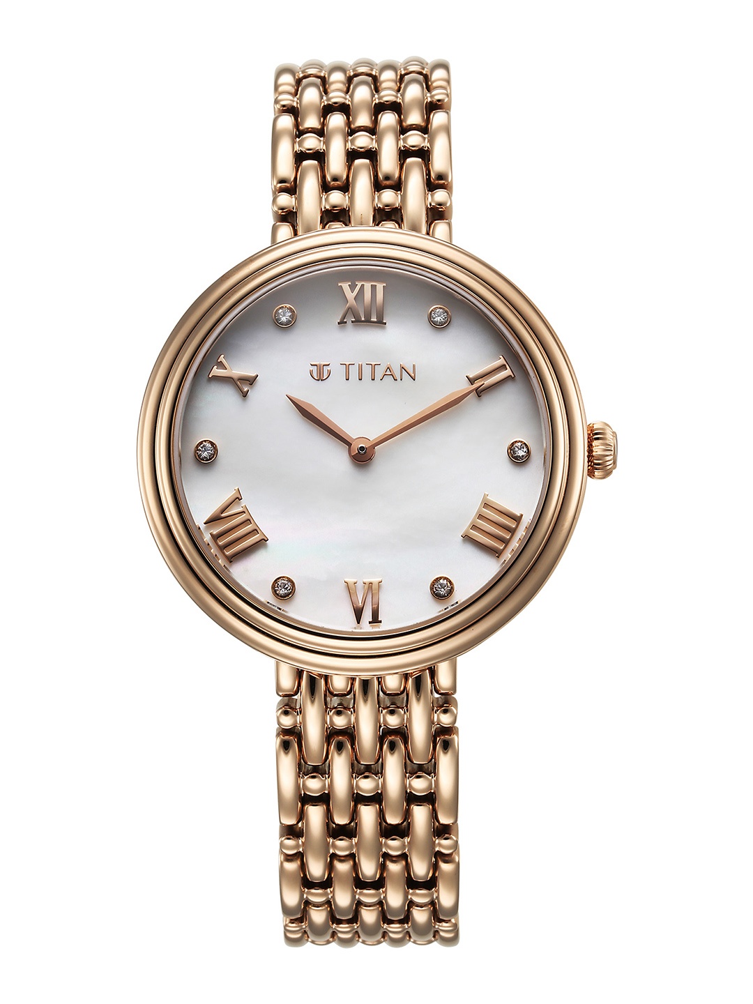 

Titan Women Purple Dial & Bracelet Style Straps Analogue Watch 95243WM01, White