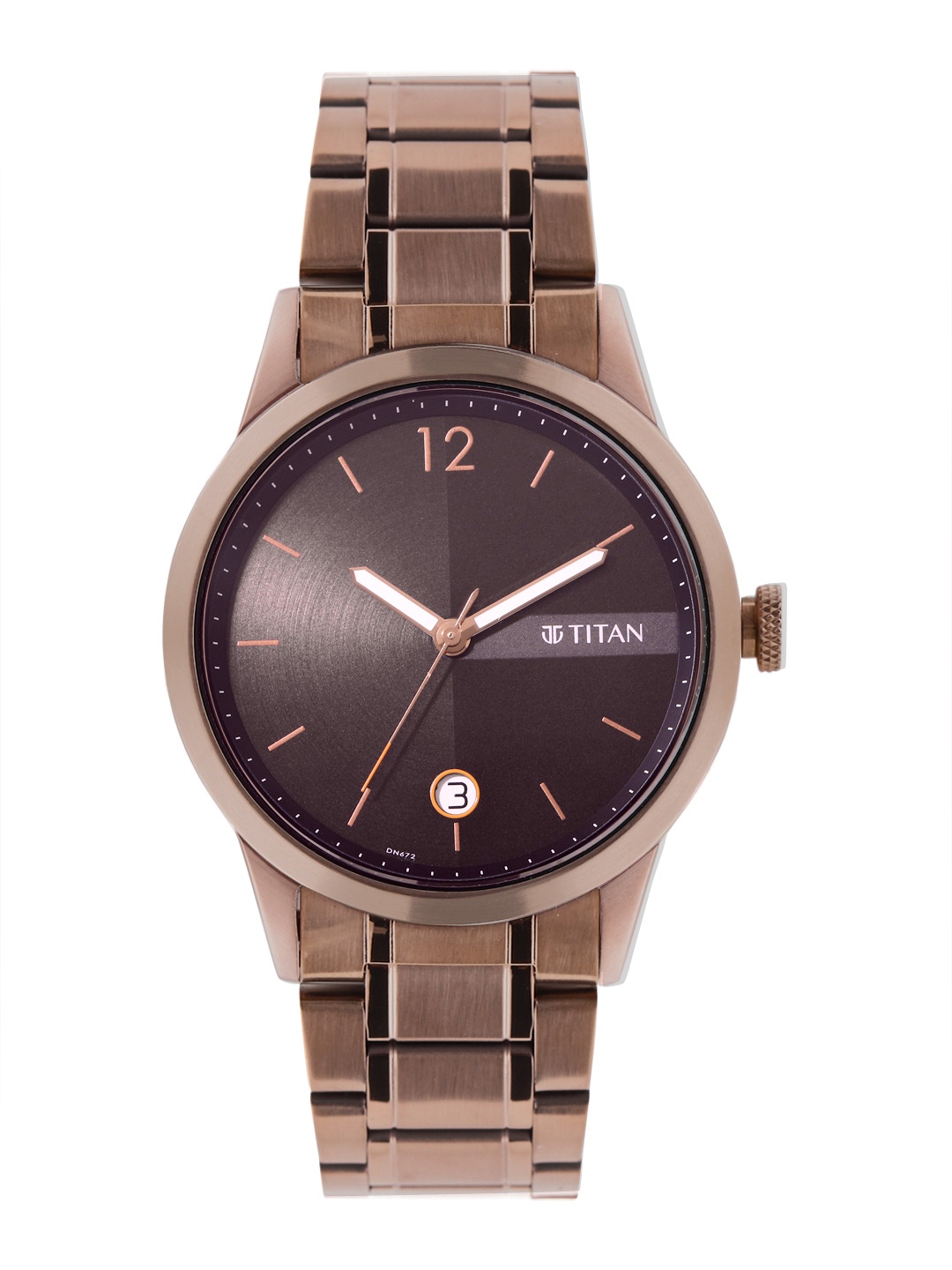 

Titan Men Classique Bracelet Style Analogue Watch 1806QM03-Brown