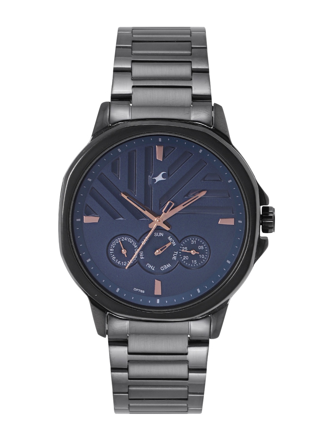 

Fastrack Men Bracelet Style Straps Analogue Multi Function Watch 3303NM01, Blue