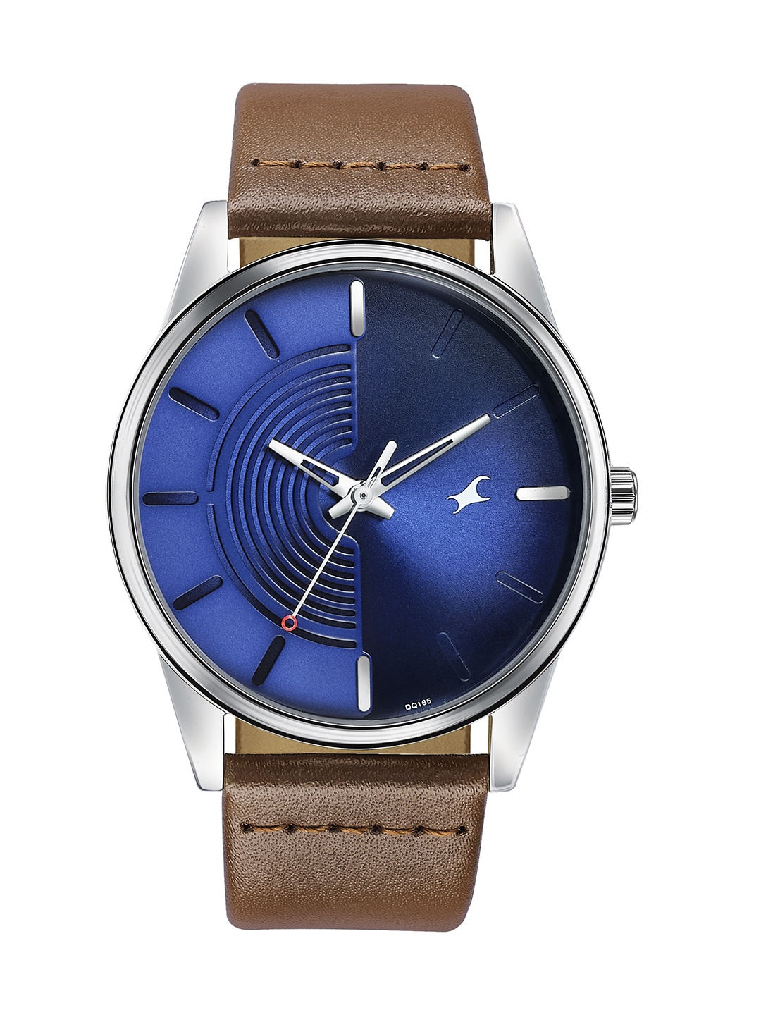 

Fastrack Men STUNNERS Textured Dial & Leather Straps Analogue Watch 3305SL01, Blue