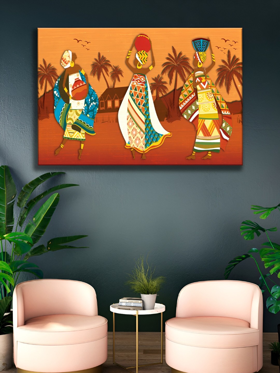 

WALLMAX Brown Canvas Religious Painting Wall Art