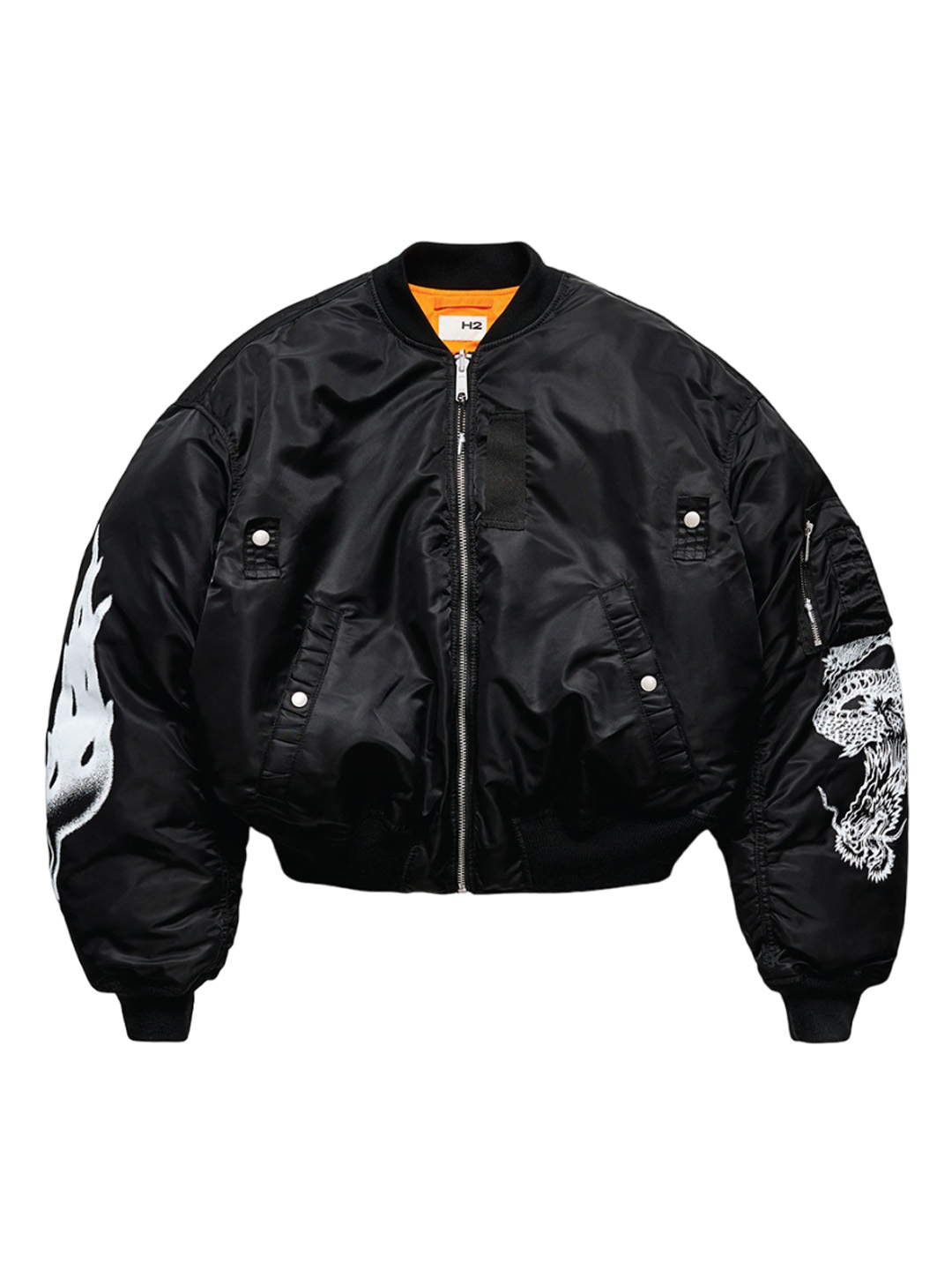 

H&M Reversible Bomber Jacket, Black