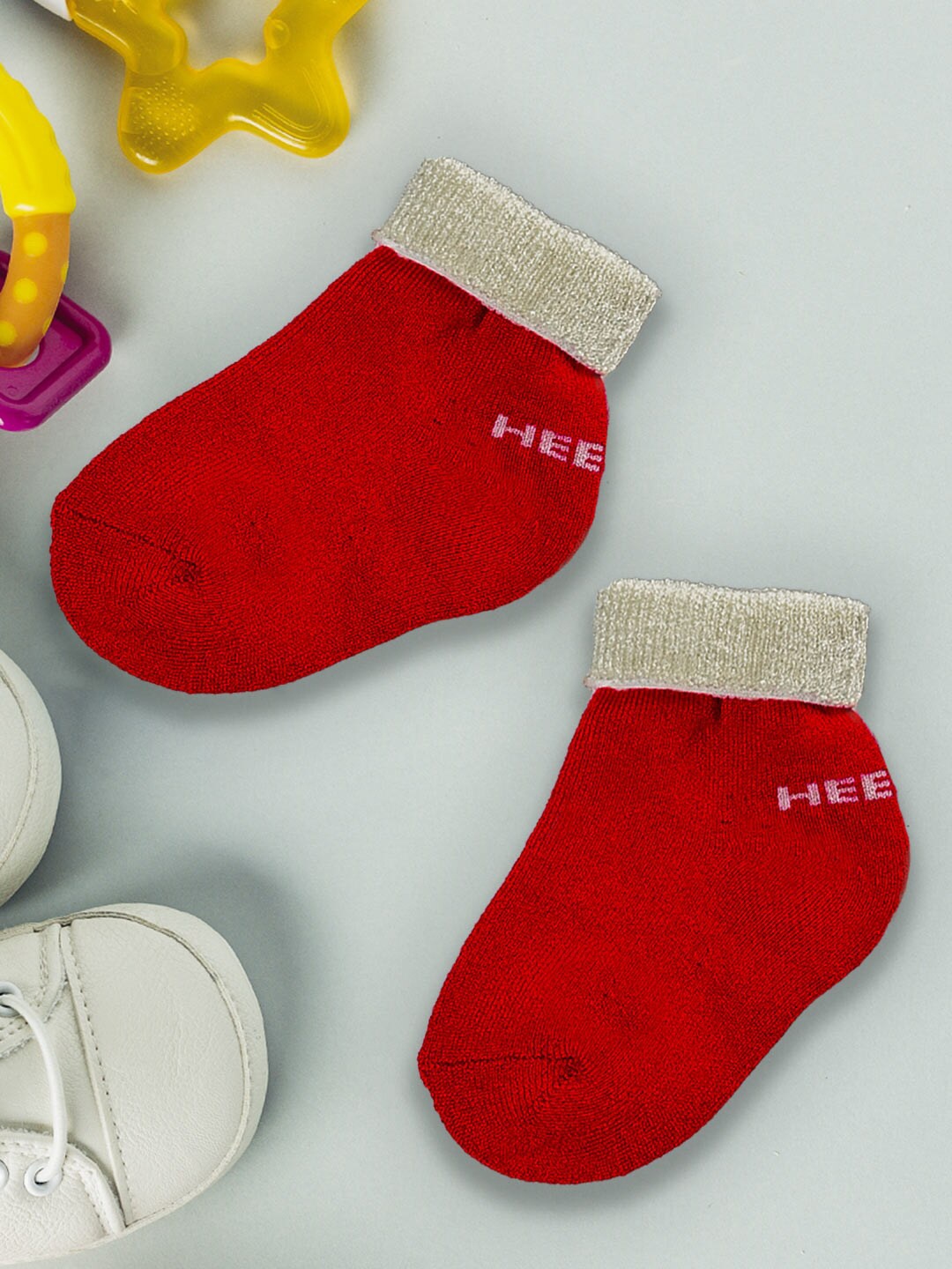 

Heelium Kids Pack Of 4 Patterned Ankle Length Socks, White