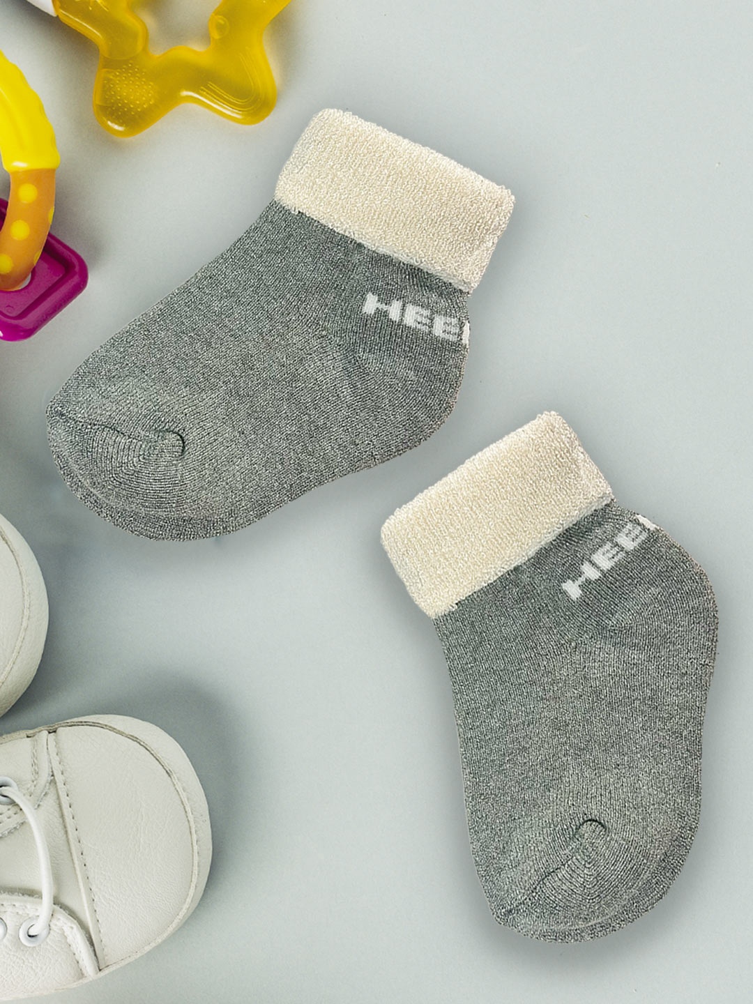 

Heelium infants Pack Of 4 Patterned Ankle Length Socks, White