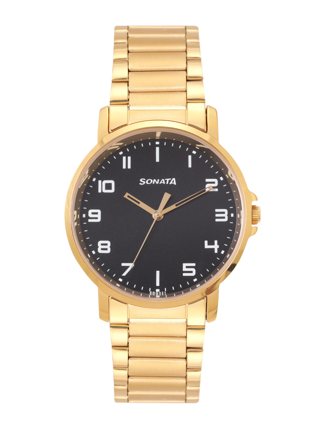 

Sonata Men Stainless Steel Dial & Analogue Watch 77083YM07, Black