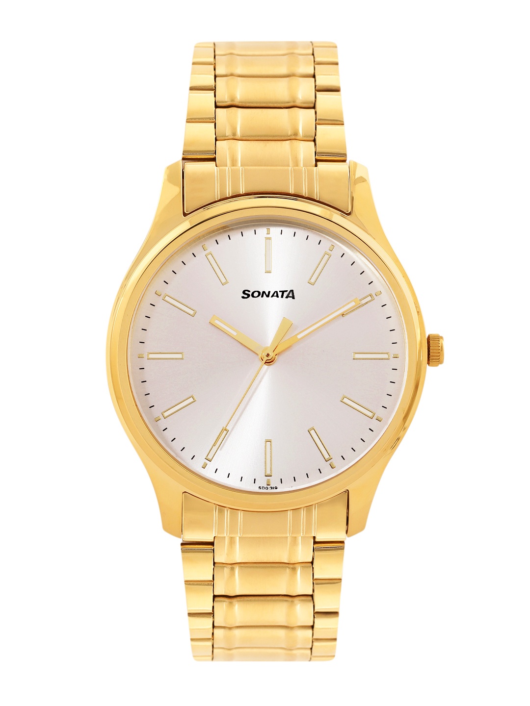 

Sonata Men Essen Analogue Watch 77082YM10, Silver