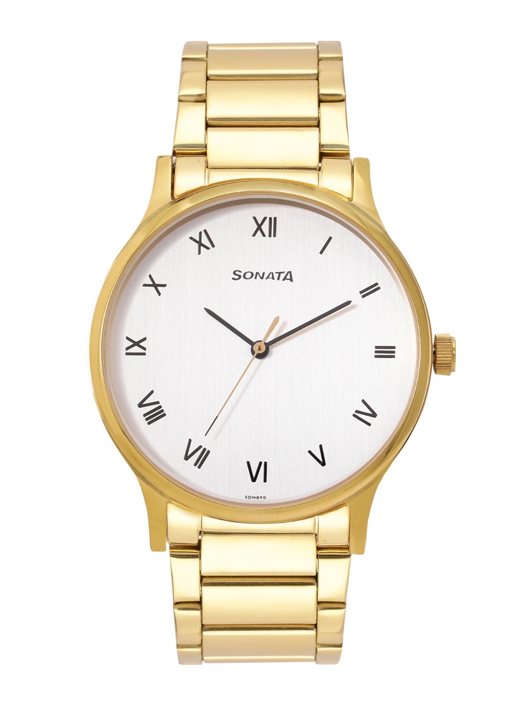 

Sonata Men Essen Analogue Watch 77105YM02, White