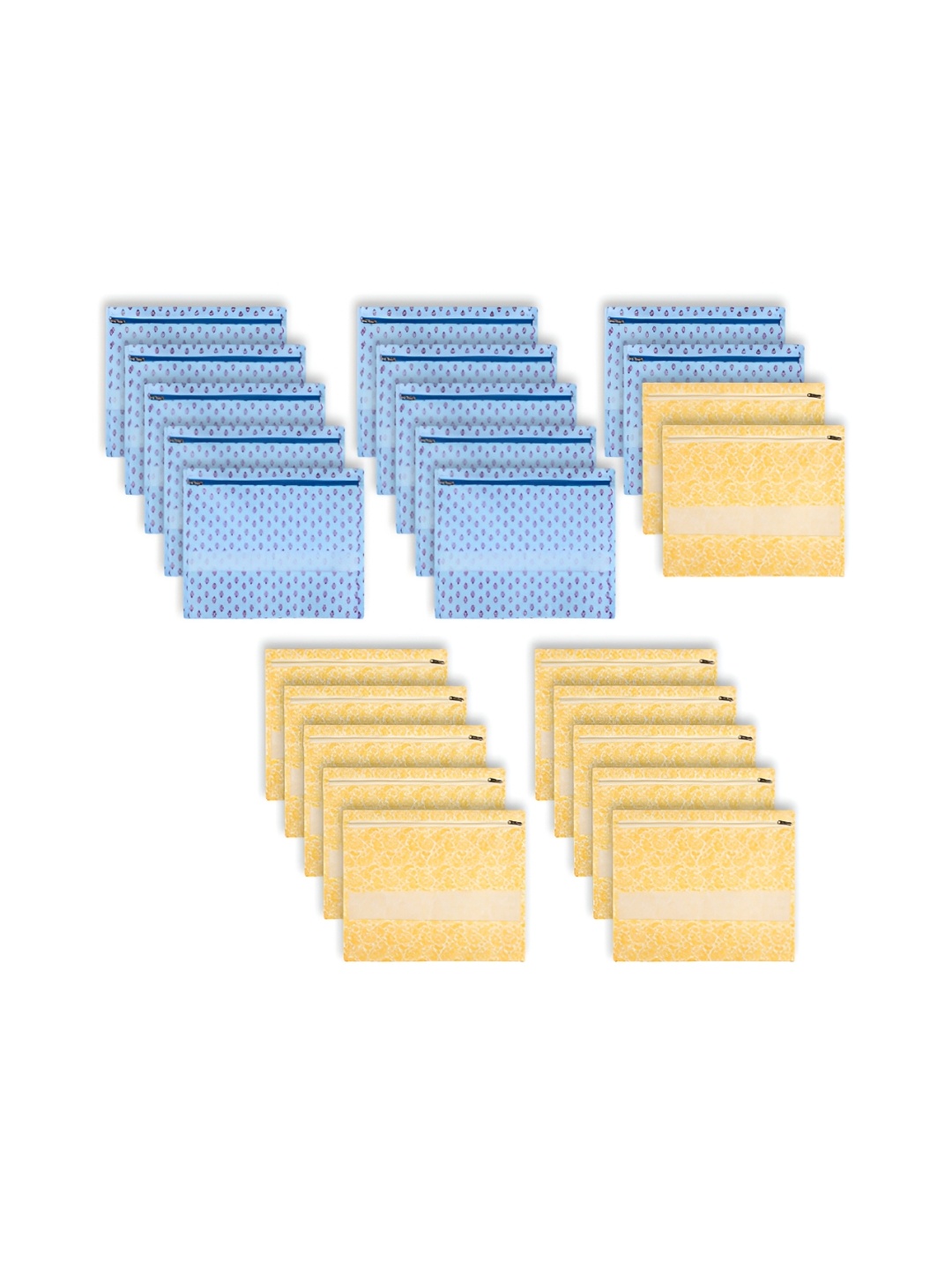 

Kuber Industries Blue 24 Pieces Reusable Drawer Organisers