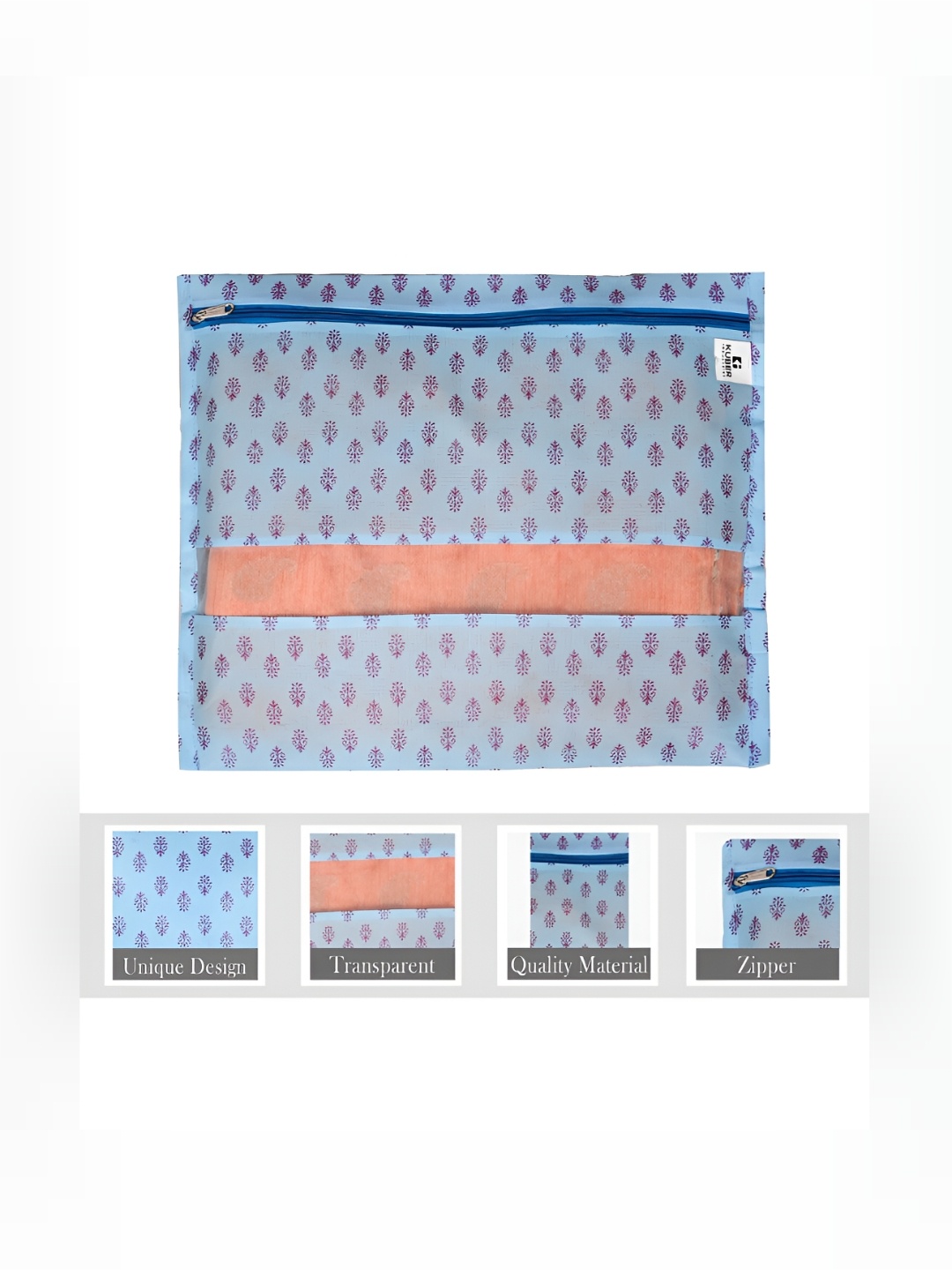 

Kuber Industries Blue 12 Pieces Reusable Drawer Organisers