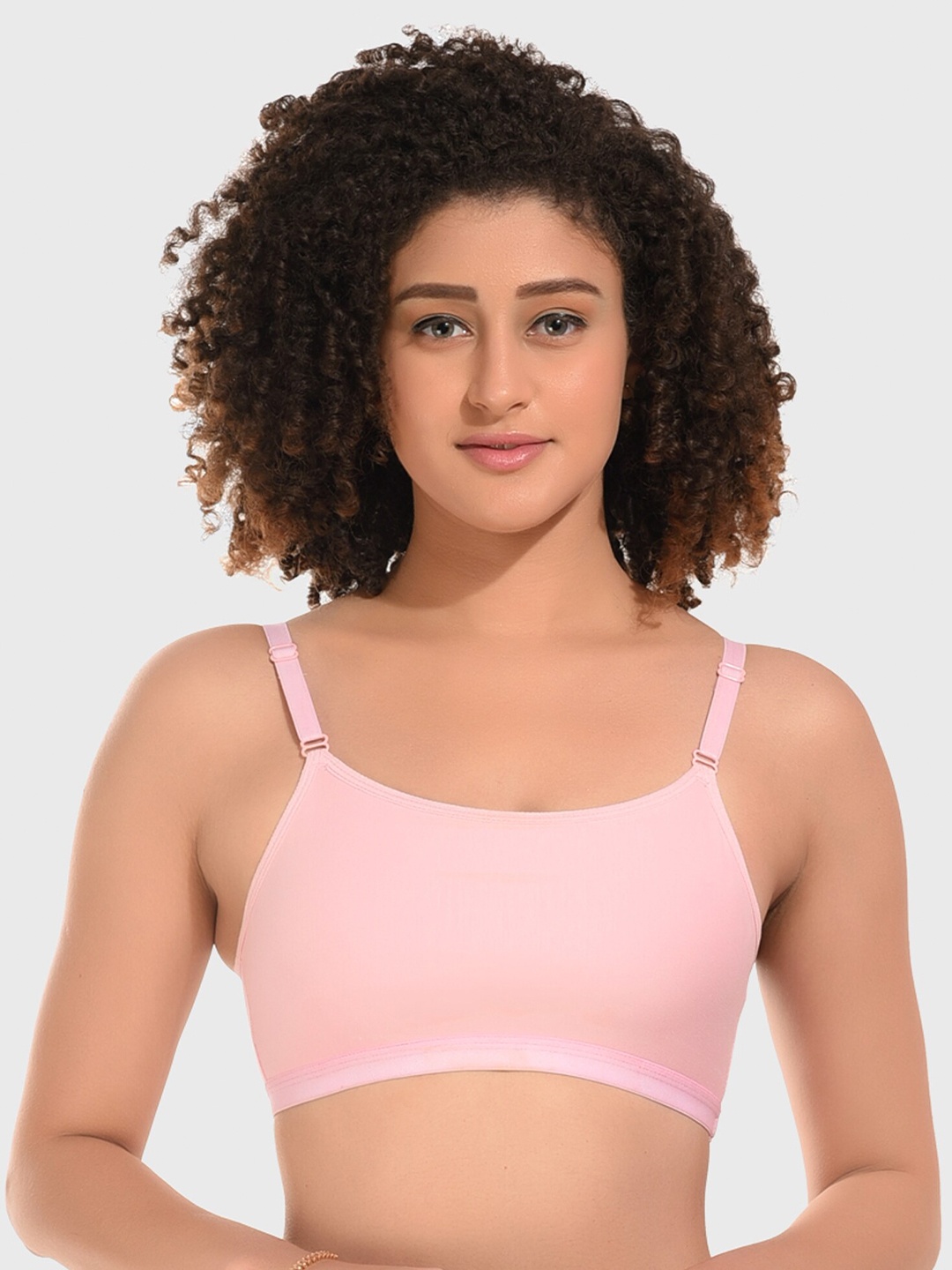 

Boleem Full Coverage Non Padded Beginners Bra With All Day Comfort, Pink