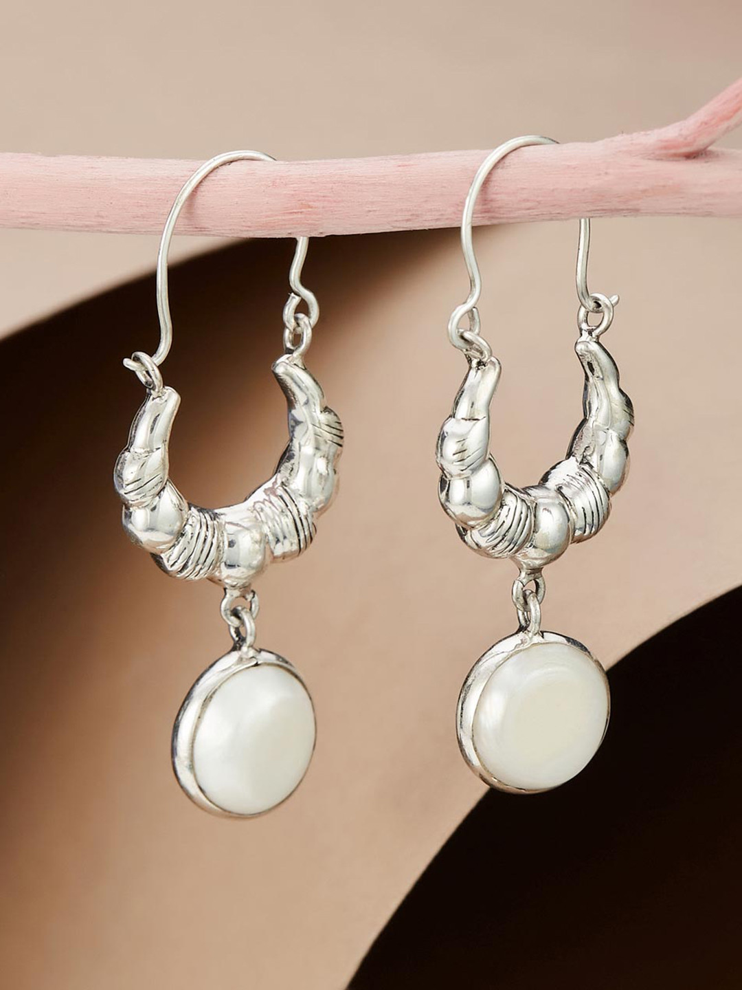 

Fabindia Silver Hoop Earrings