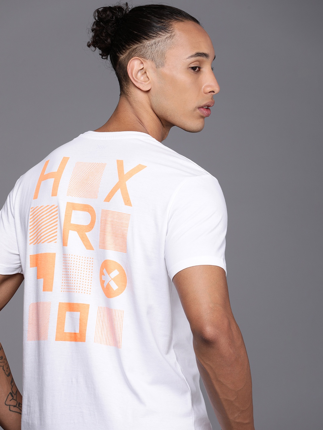 

HRX by Hrithik Roshan Men Lifestyle Printed Pure Cotton T-shirt, White