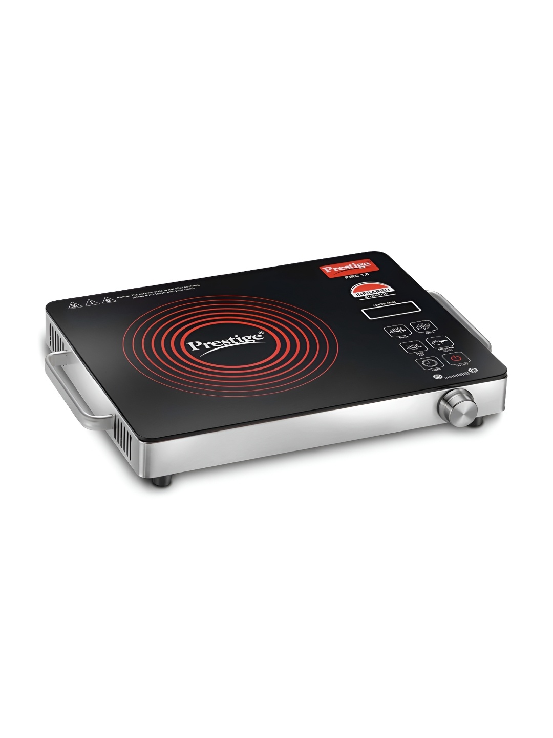 

Prestige Black PIRC 1.0 Infrared Cooktop- 2200W, Silver