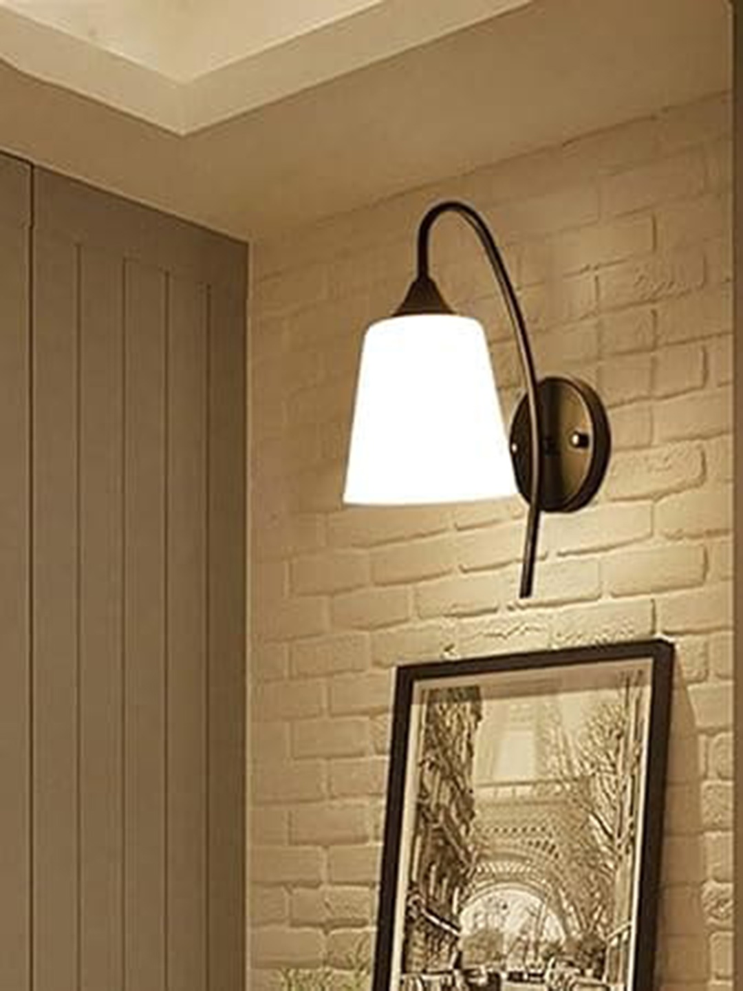 

Whiteray Black 2 Pieces Frustum Metal Wall Lamps