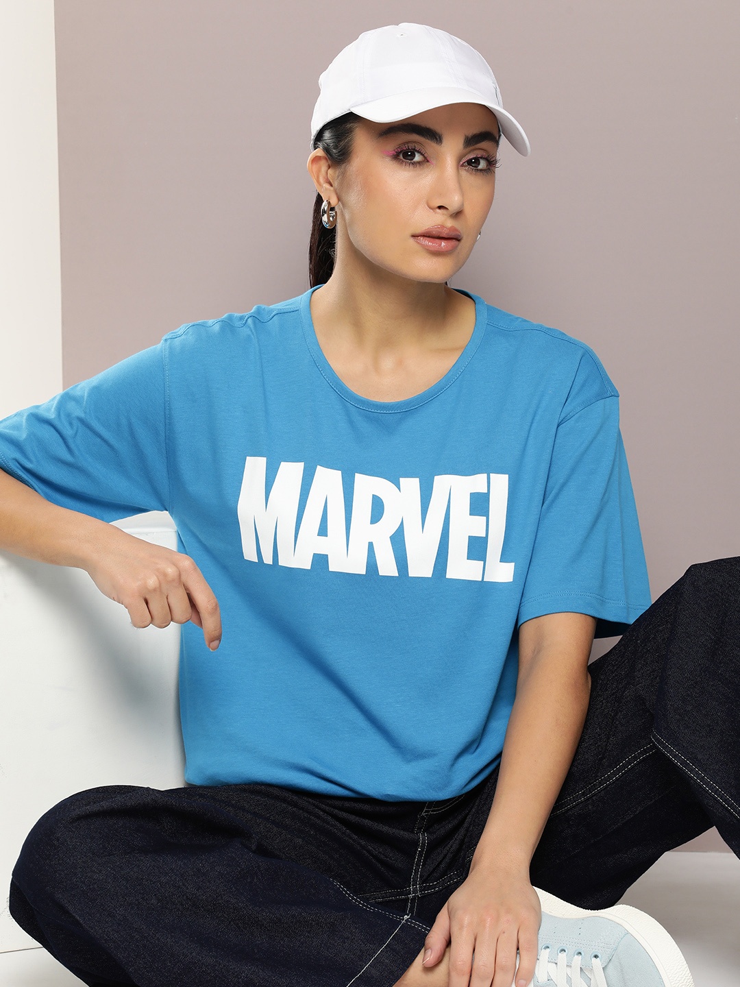 

Kook N Keech Women Typography Printed T-shirt, Blue