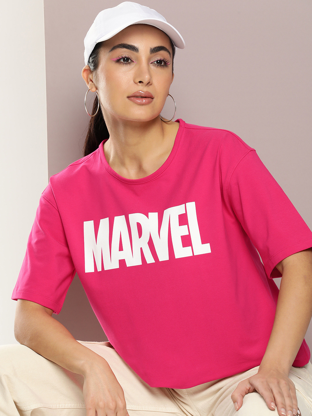 

Kook N Keech Women Typography Printed T-shirt, Rose
