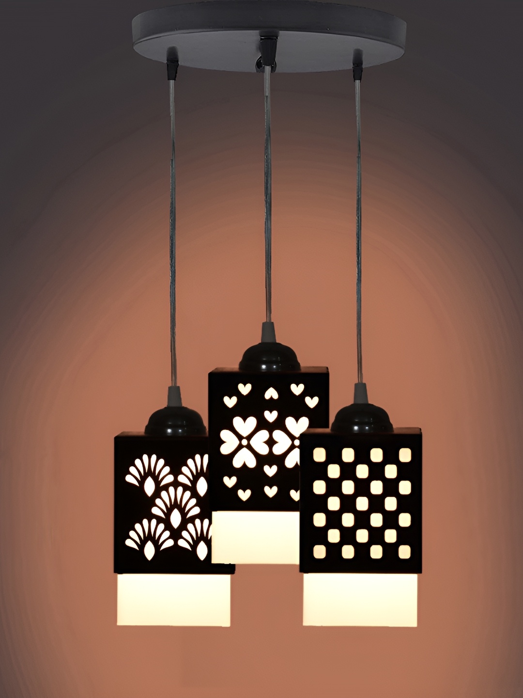 

Afast Black & White Textured Wooden Contemporary Ceiling Lamp