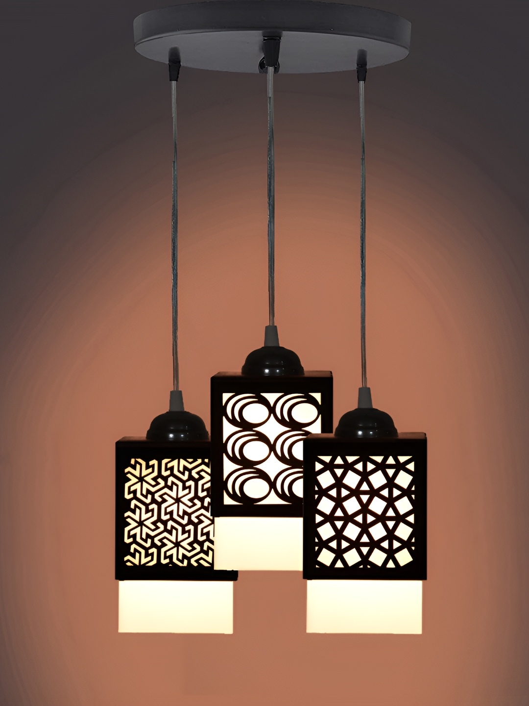 

Afast Black & White Textured Wooden Contemporary Ceiling Lamp