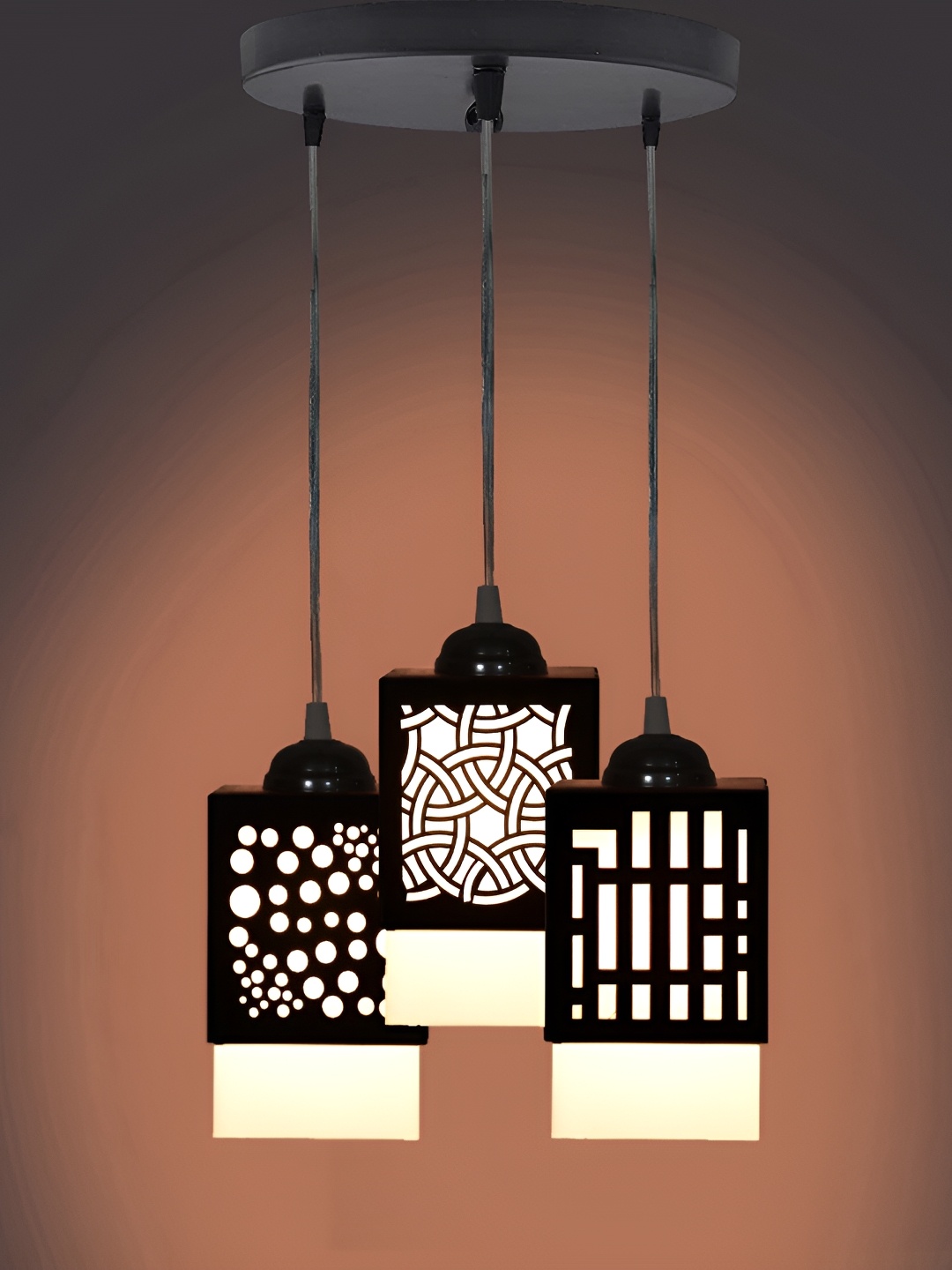 

Afast Black Traditional Wooden Ceiling Lamp