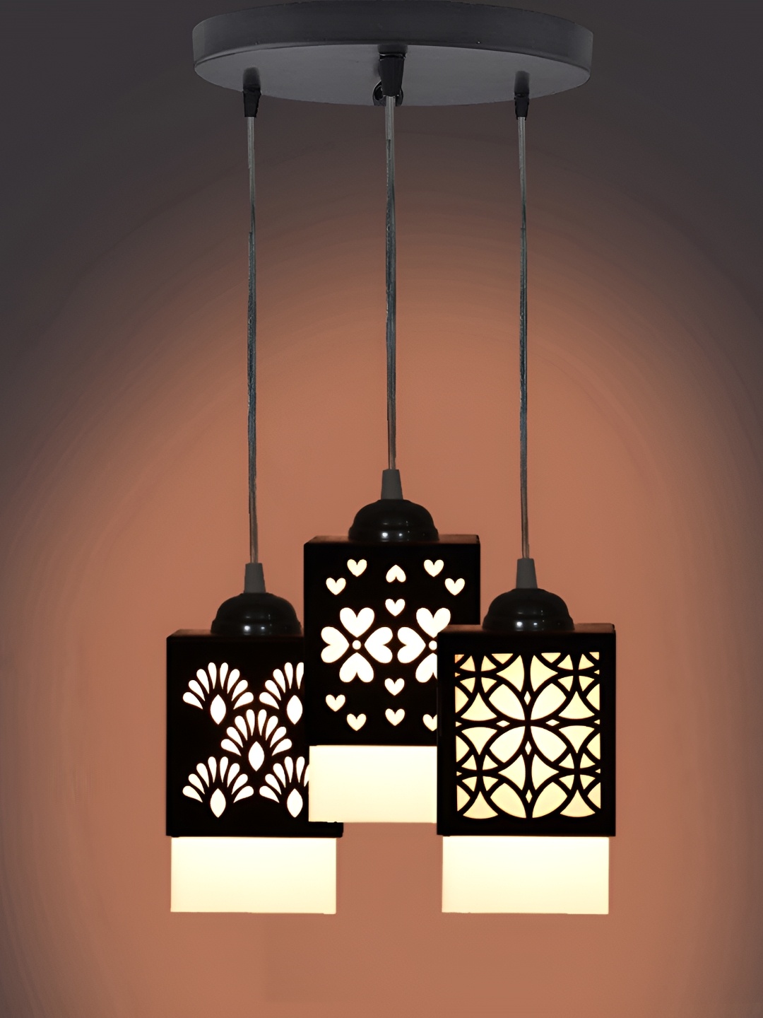 

Afast Black Traditional Wooden Ceiling Lamp