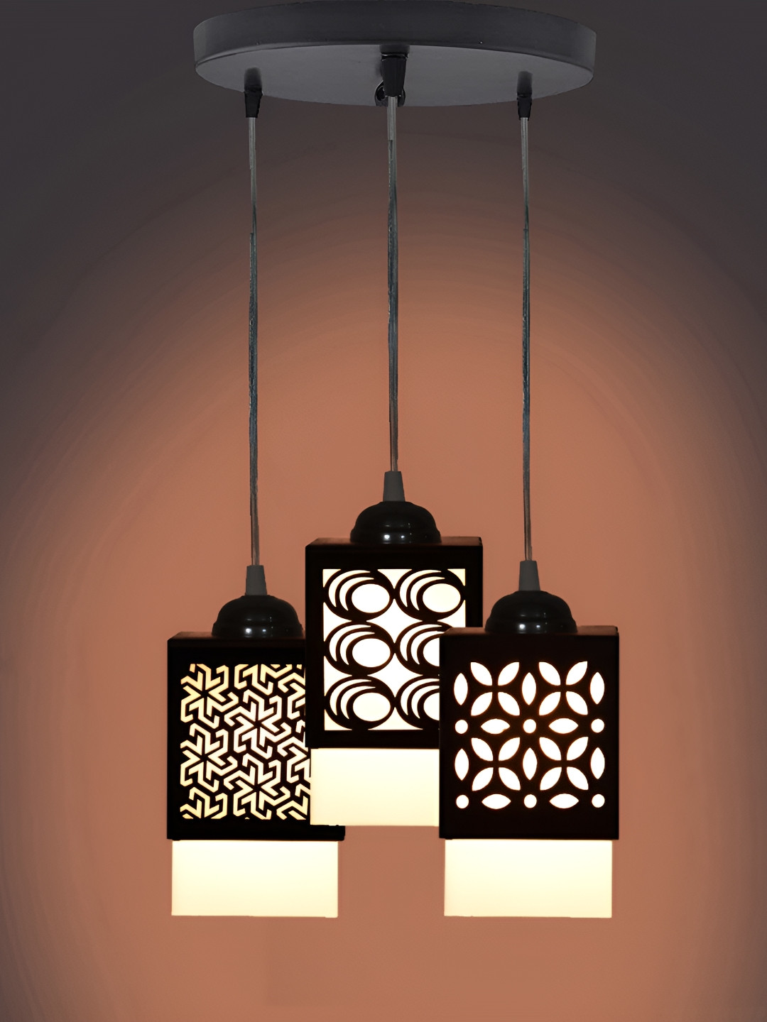 

Afast Black & White Textured Wooden Contemporary Ceiling Lamp