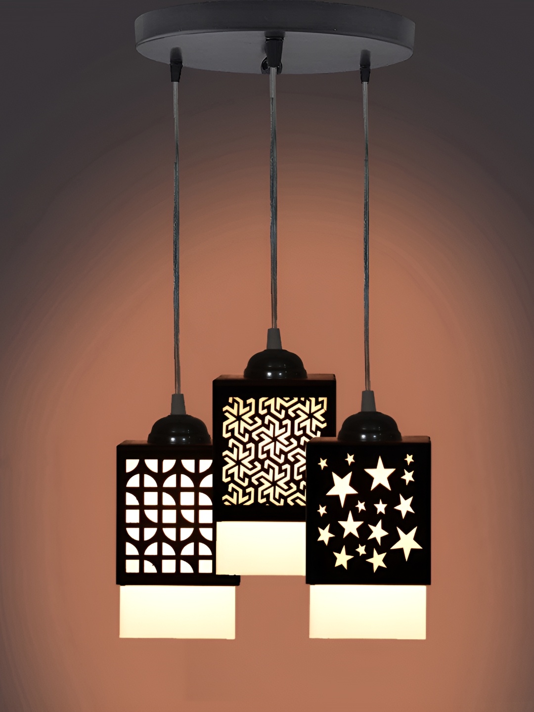 

Afast Black & White Textured Wooden Contemporary Ceiling Lamp