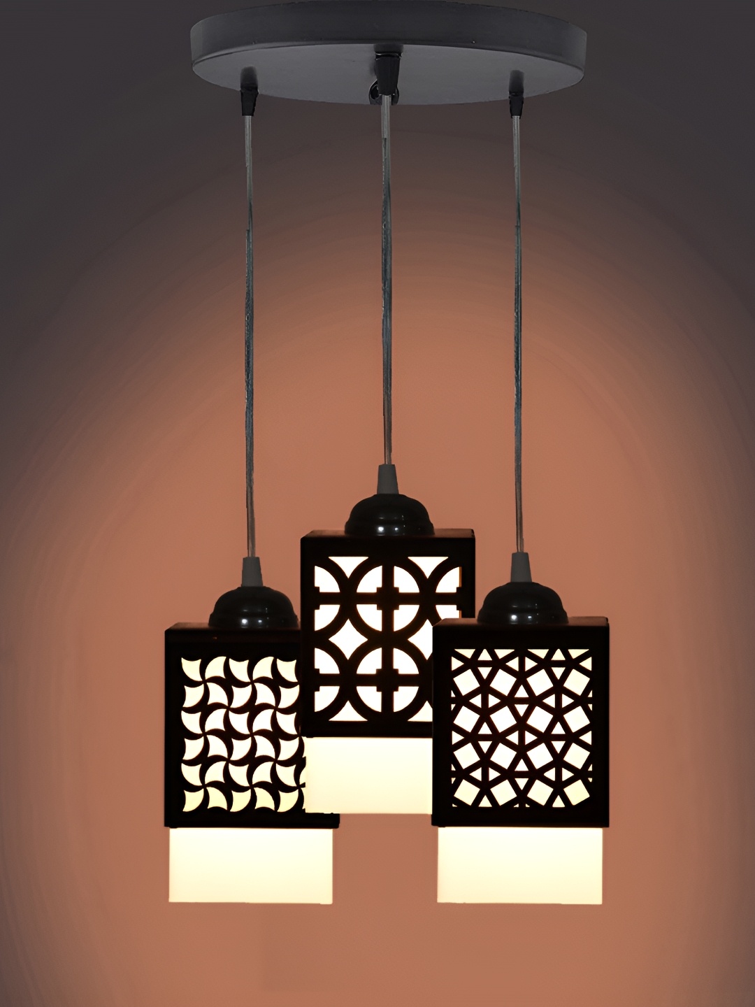 

Afast Black & White Textured Wooden Contemporary Ceiling Lamp