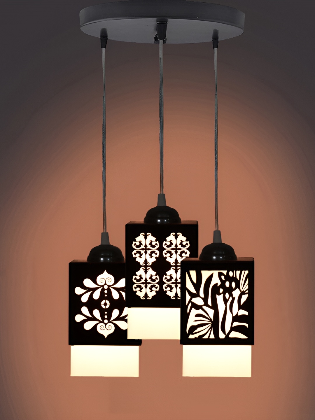 

Afast Black & Yellow Textured Wooden Ceiling Lamp