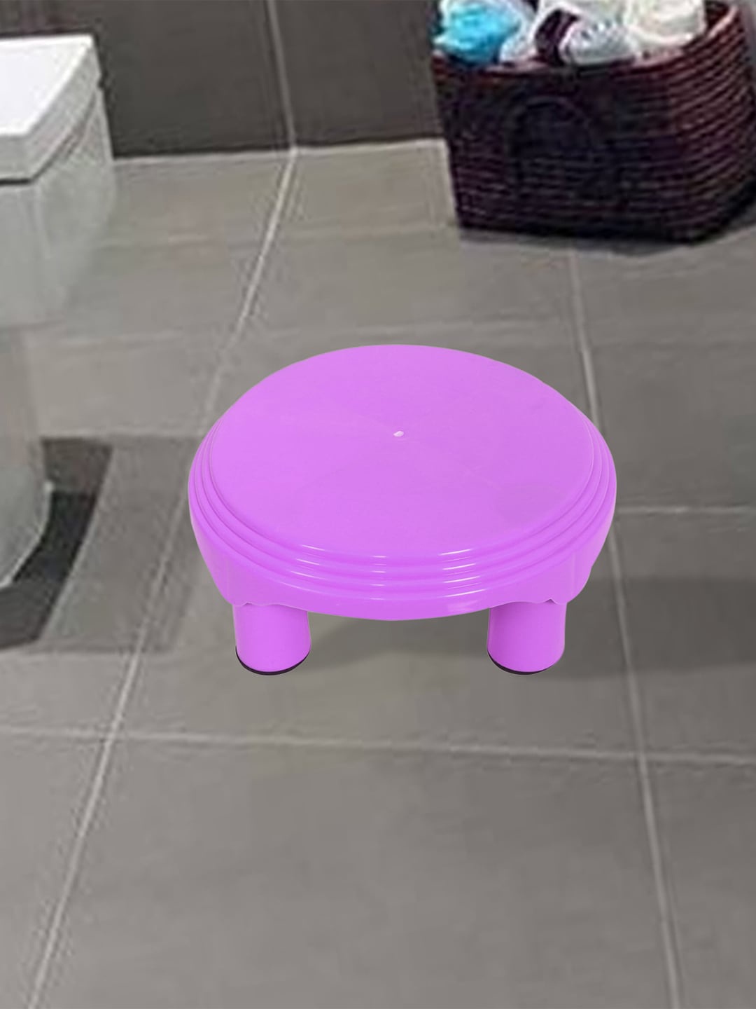 

Kuber Industries Green 2 Pieces Classic Glossy Step Stool Bathroom Accessories