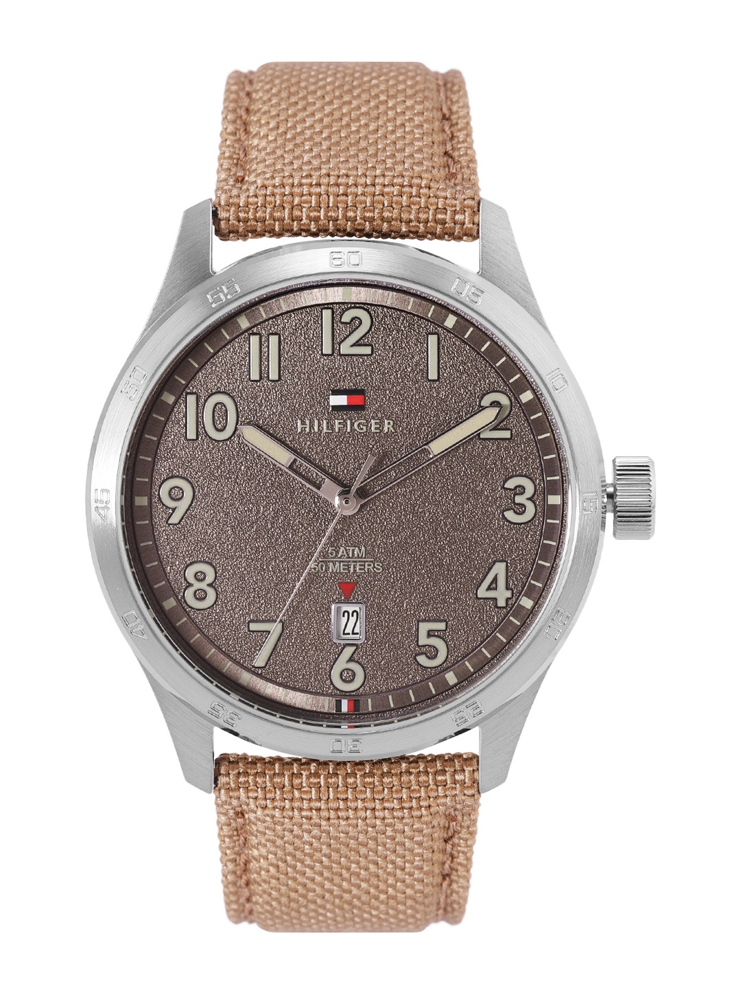 

Tommy Hilfiger Men Forrest Leather Strap Analogue Watch TH1710561, Grey