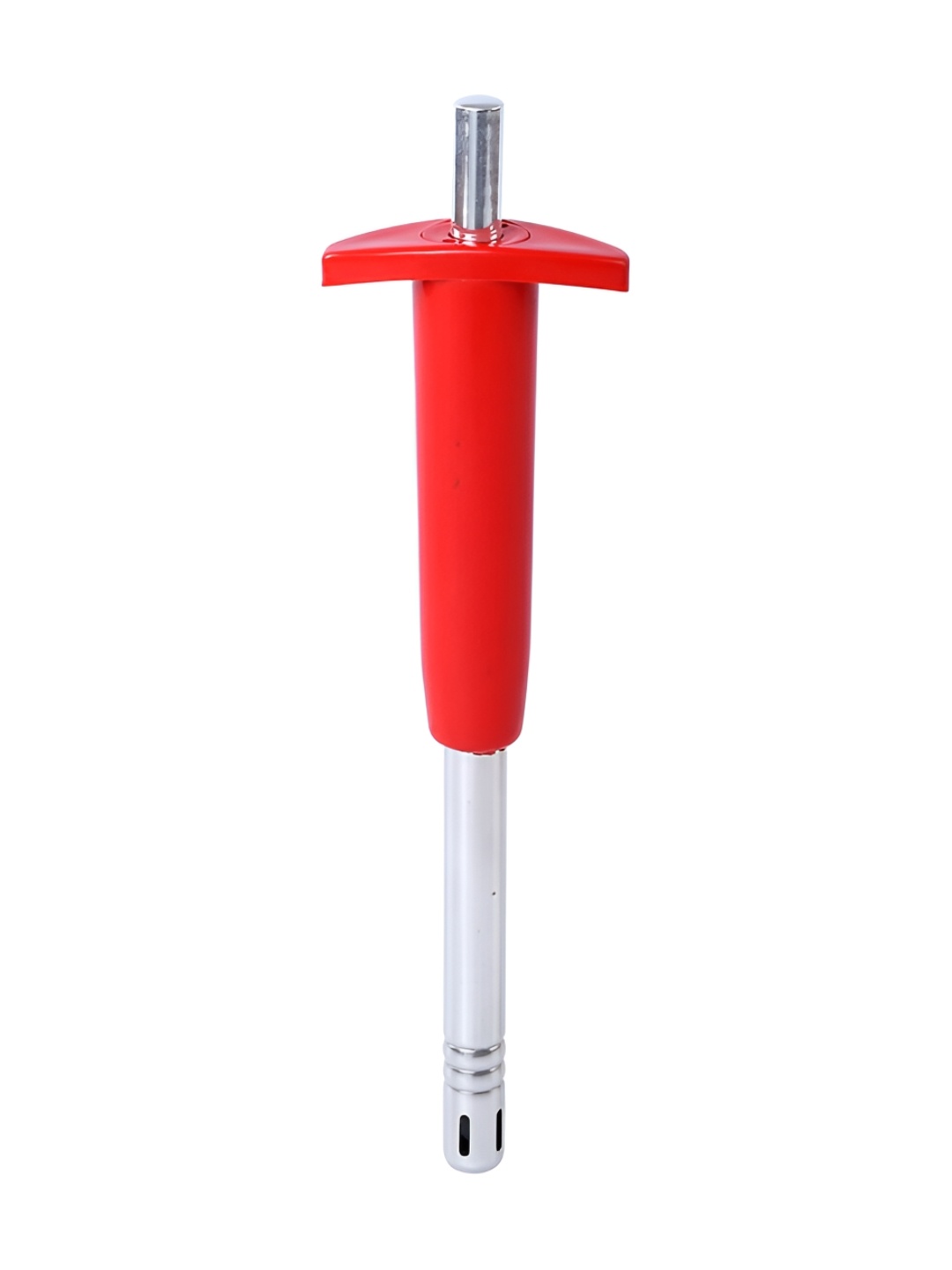 

Wonderchef Silver-Toned & Red Stainless Steel Gas Lighter